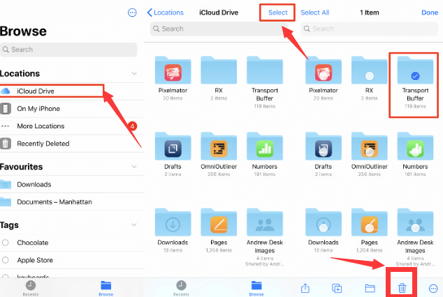 Utilisez iCloud.com pour supprimer définitivement des données