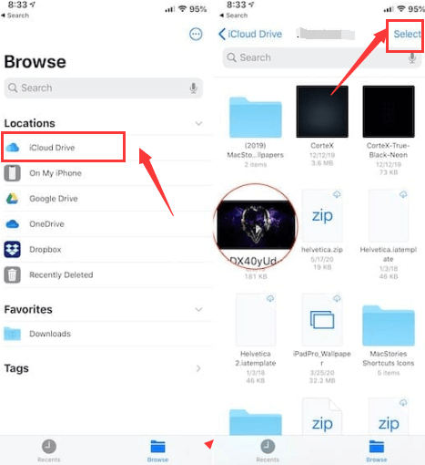 Supprimer définitivement les données d'iCloud via iCloud Drive sur iPhone