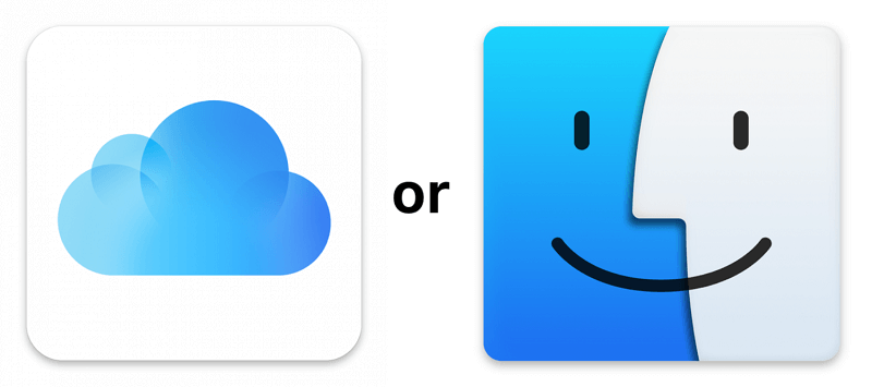 Choisissez iCloud ou Finder pour supprimer la sauvegarde iPhone cryptée