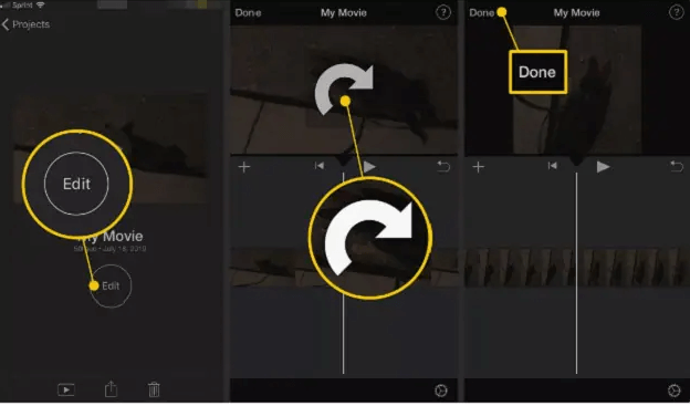 Comment faire pivoter une vidéo dans iMovie sur iPhone