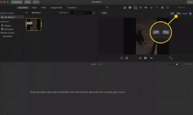 Comment faire pivoter une vidéo dans iMovie sur Mac