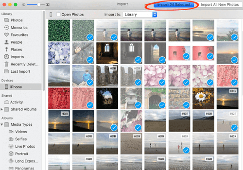 Importer des vidéos d'iPhone vers Mac via iPhoto