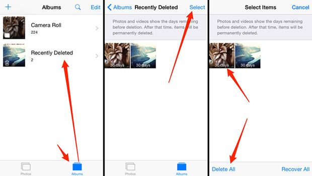 Comment supprimer définitivement des photos de l'iPhone