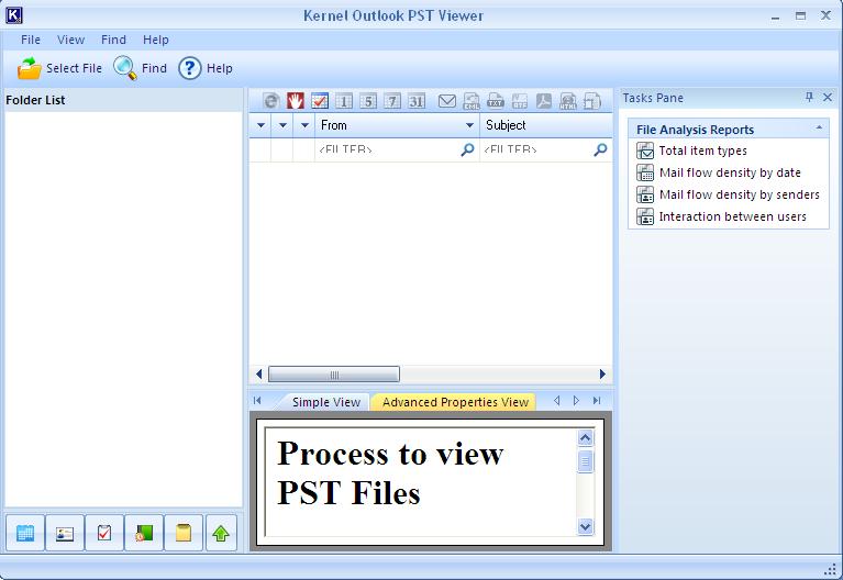 Utilisez Kernel Outlook PST Viewer pour ouvrir le fichier de données Outlook sans Outlook