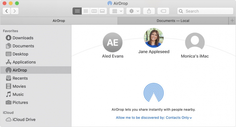 Transférer un iPhone GIF vers Mac à l'aide d'AirDrop