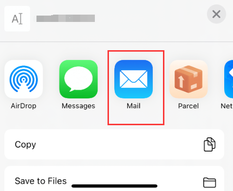 Utilisez votre e-mail pour exporter les contacts iPhone vers CSV