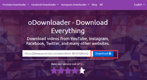 Couper l'audio de YouTube à l'aide de oDownloader