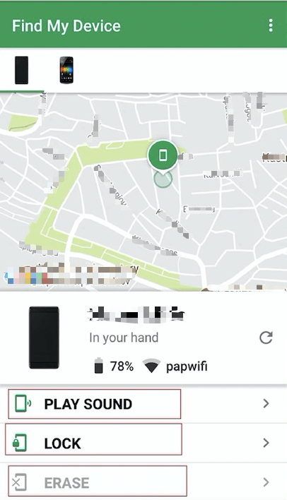 Utilisez Android Device Manager pour localiser l'emplacement