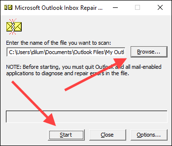 Réparez vos fichiers PST avec l'outil de réparation Microsoft Outlook