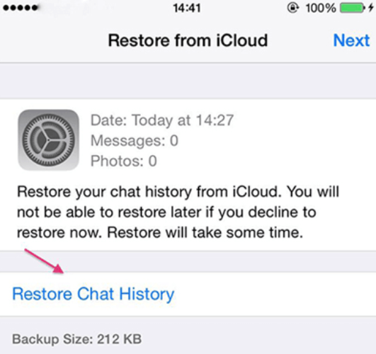 Récupérer les messages WhatsApp supprimés sur iOS