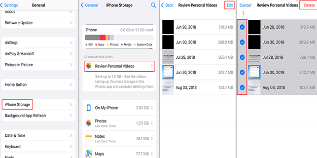 Comment supprimer de grandes vidéos sur votre iPhone à l'aide de l'application Paramètres