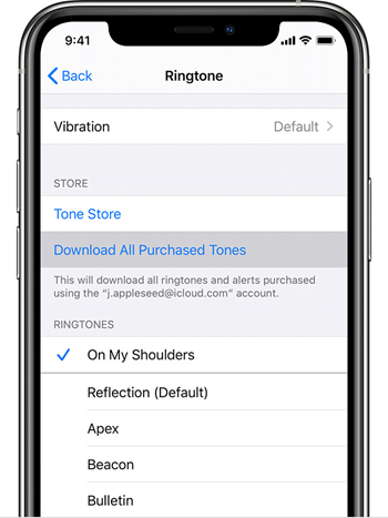 Utiliser le transfert filaire pour transférer des sonneries iPhone vers iTunes