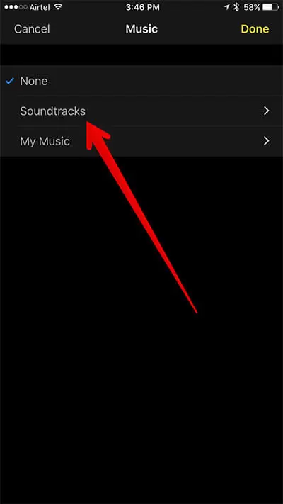 Ajouter de la musique à une application vidéo sur votre appareil iOS avec des clips