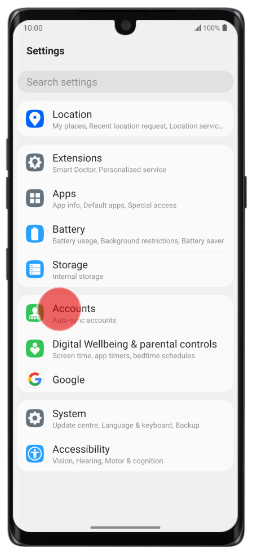 Transférer des données de LG vers iPhone à l'aide d'un compte Google sur un téléphone LG