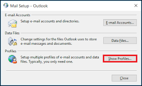 Créer un nouveau profil pour corriger l'erreur de non-réponse d'Outlook