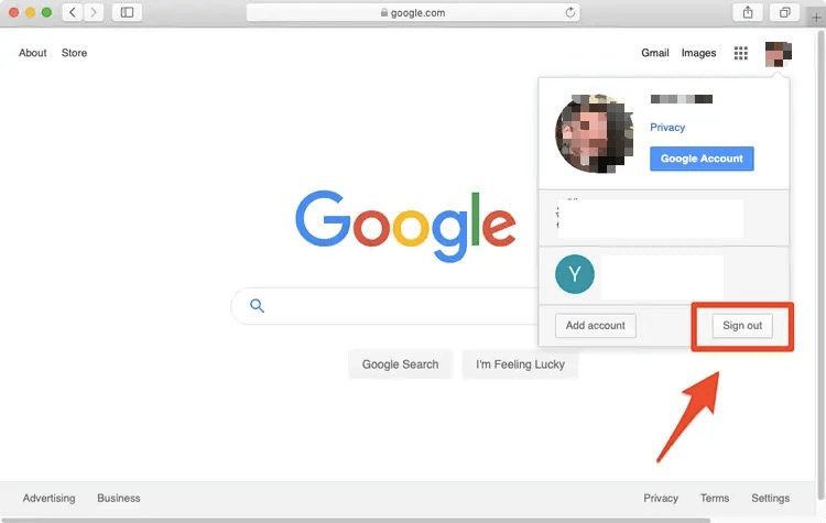Déconnectez-vous des informations d'identification pour corriger Google n'enregistrant pas les mots de passe