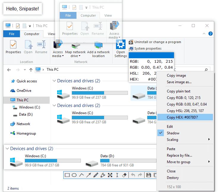 Snipaste Review: Compatibilité