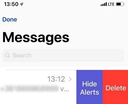 Supprimer les messages iPhone - Supprimer une conversation