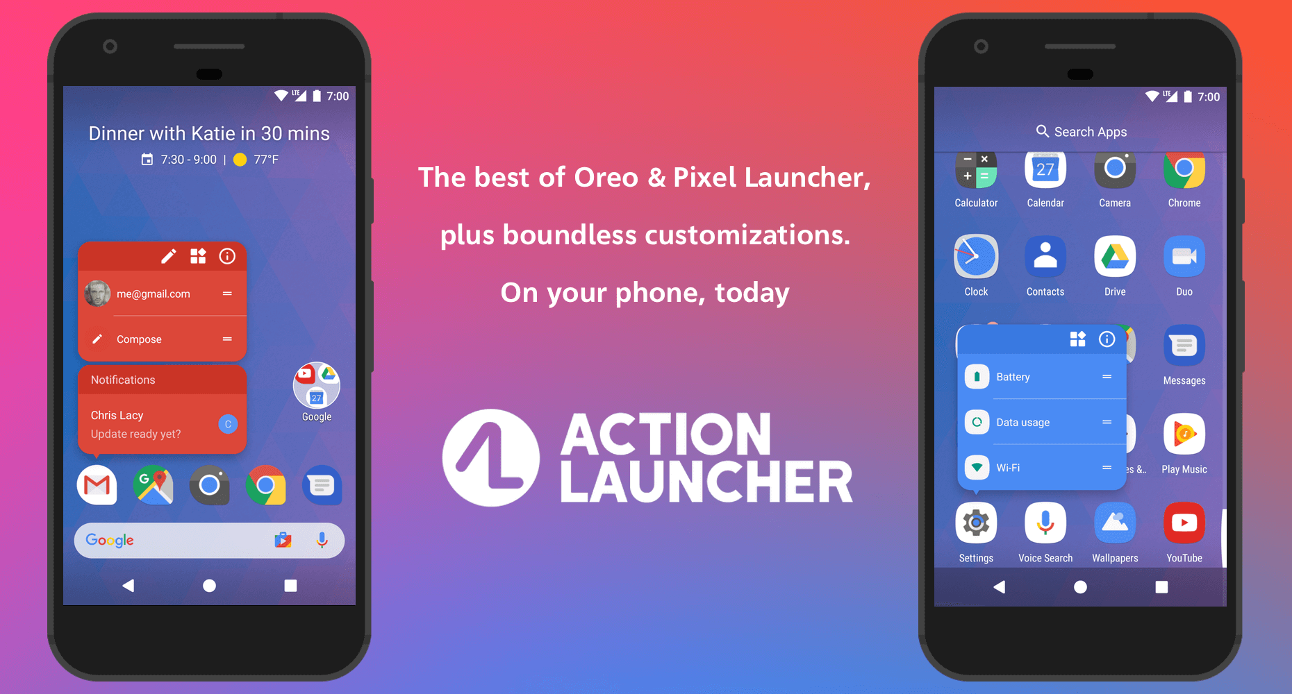 Meilleur Android Launcher Action Launcher