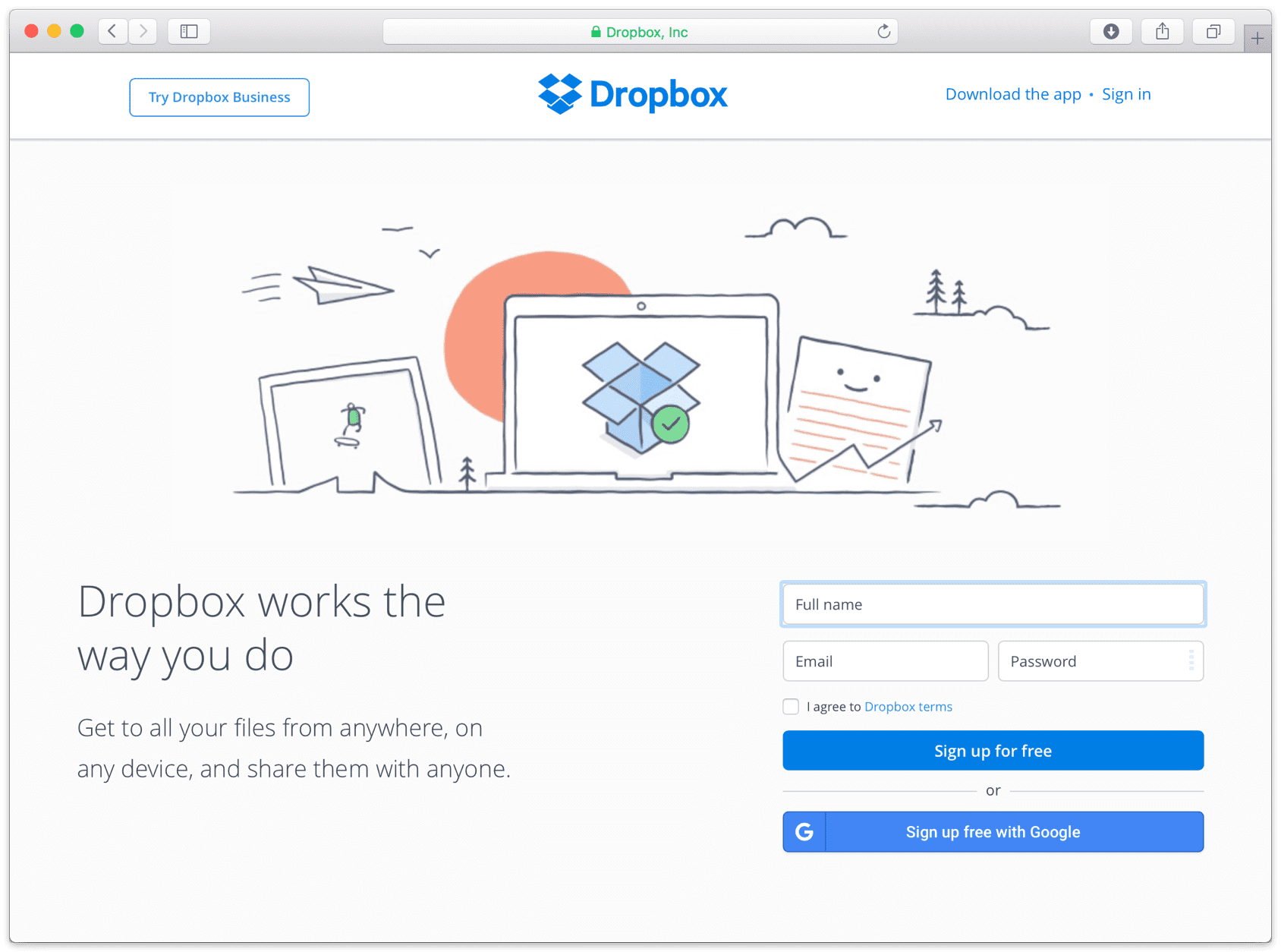 Récupérer l'Erreur Dropbox 413