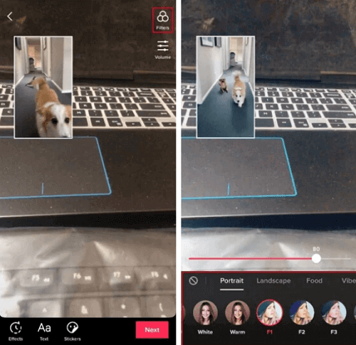 Comment appliquer des filtres à la vidéo de réaction sur Tiktok
