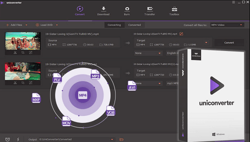 Convertir WLMP en MOV avec UniConverter