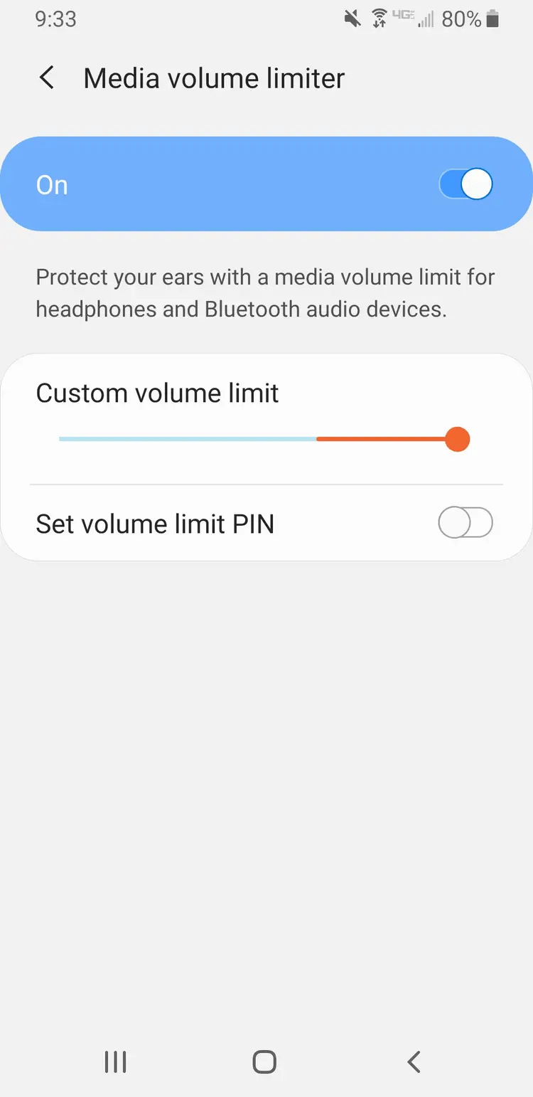 Mon volume continue de baisser tout seul Android grâce à la fonction de protection automatique