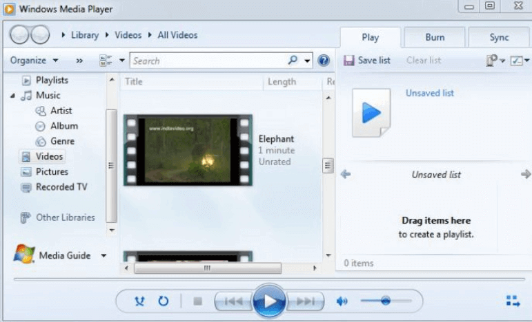 Fusionner des fichiers MP4 à l'aide de Windows Media Player