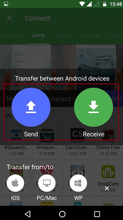 Comment transférer des vidéos d'Android vers iPhone à l'aide de Xender