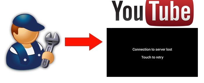 Connexion YouTube au serveur perdue