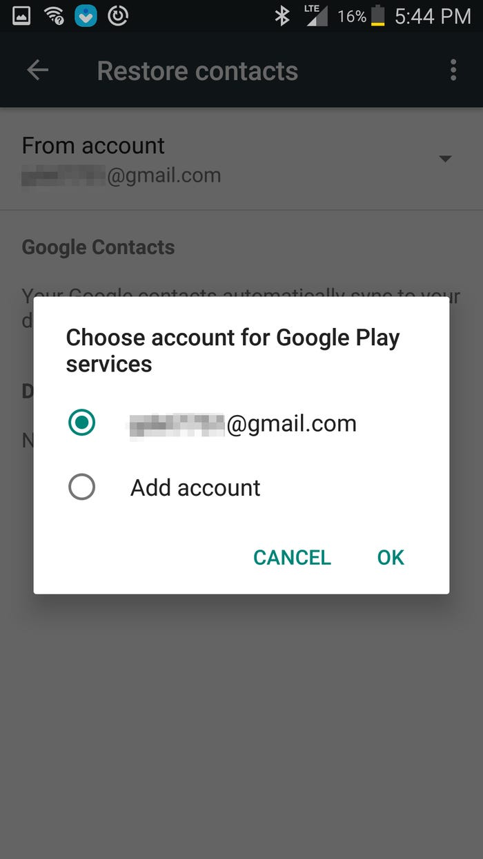 Enregistrez vos contacts sur Google