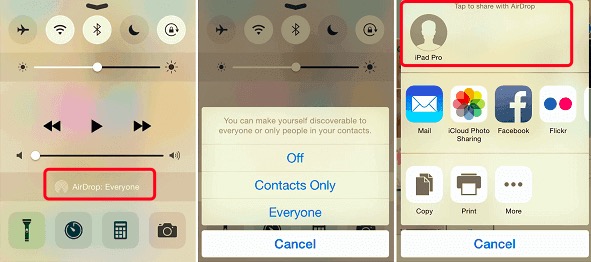 Utilisez Airdrop pour transférer des photos de l'iPhone vers l'iPad