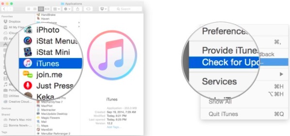 Mettre à jour iTunes pour synchroniser la musique sur iPhone