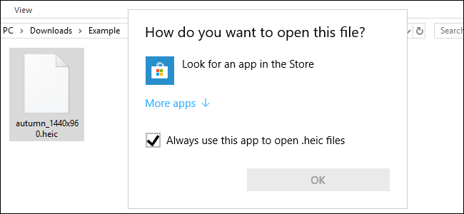 Convertir HEIC en un autre format sur un PC Windows