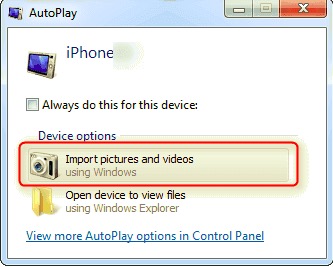 Transférer des photos de l'iPhone vers le disque dur à l'aide de Windows