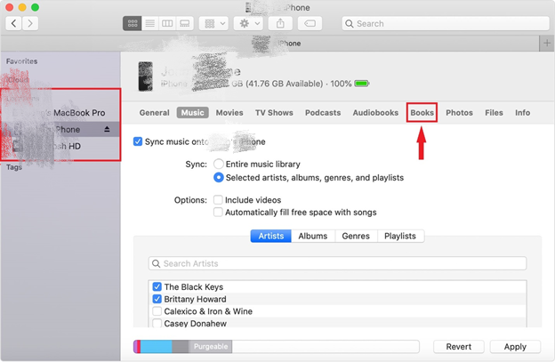 Transférer un PDF sur iPhone via iTunes