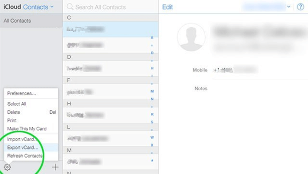 Enregistrer les contacts d'iCloud vers Android pour transférer des numéros de téléphone vers S8