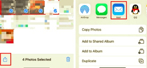 comment envoyer des photos d'un iphone a un ipad