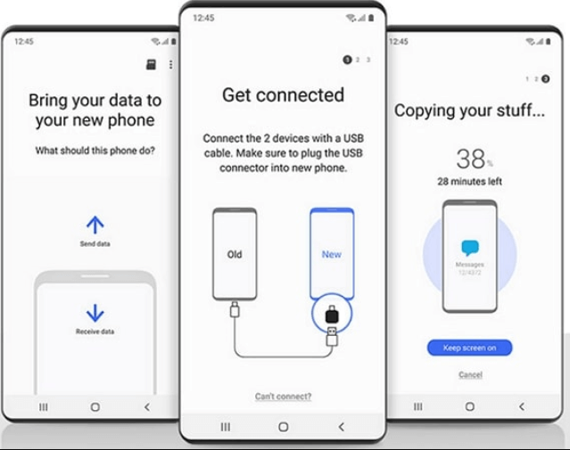 Transférer des messages d'iPhone vers Android à l'aide de l'application Smart Switch