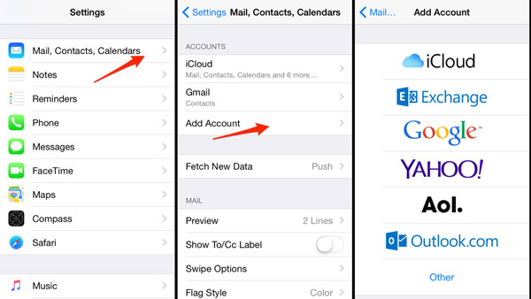 Transférer des notes de l'iPhone vers Android à l'aide de Gmail