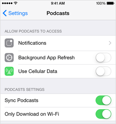 Transférer un podcast de l'iPhone vers le PC en synchronisant sur l'iPhone