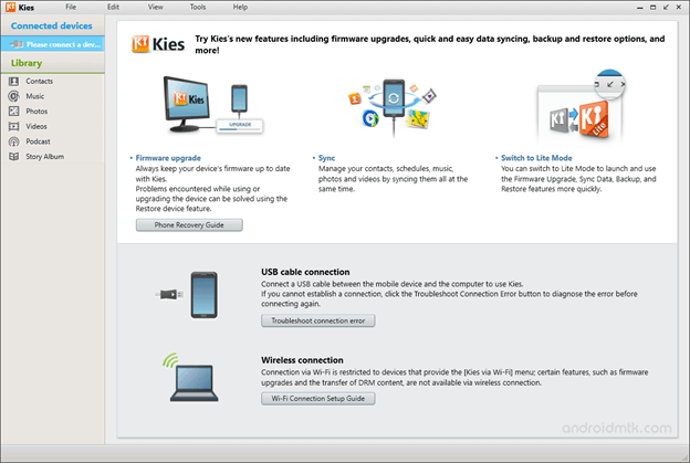 Transférer des messages Android par Samsung Kies