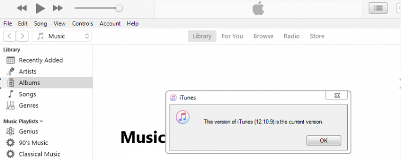 Mettre à jour iTunes pour réparer un appareil connecté au système ne fonctionne pas
