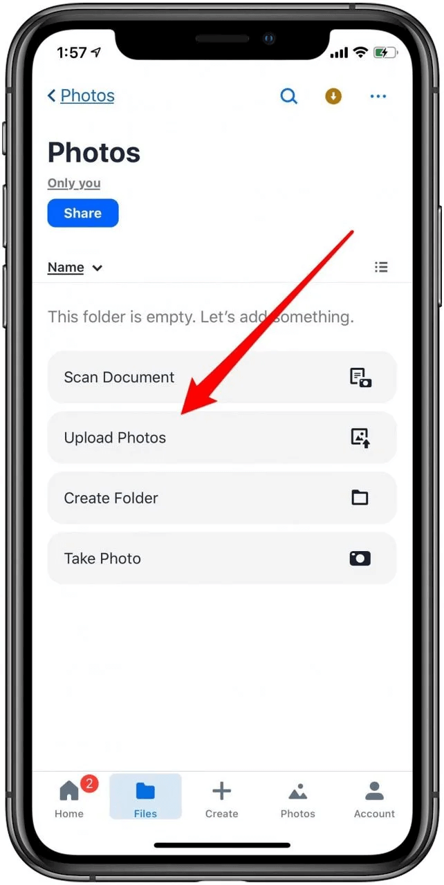 Utiliser Dropbox pour synchroniser les photos de l'iPhone vers l'ordinateur
