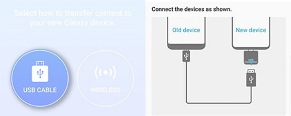 Utilisation de votre câble USB pour transférer les données de votre iPhone vers votre appareil Samsung