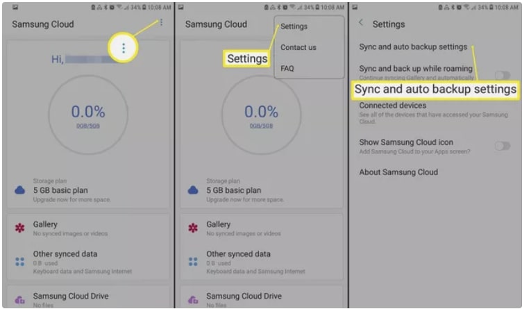 Transférer Samsung Notes vers un nouveau téléphone à l'aide de Samsung Cloud