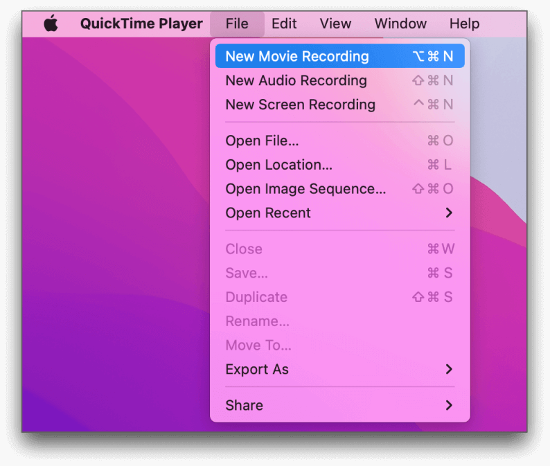 Comment vous enregistrer sur Mac via QuickTime Player