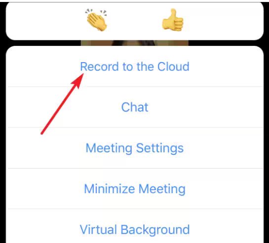 Enregistrer une réunion Zoom sur iPhone à l'aide du cloud