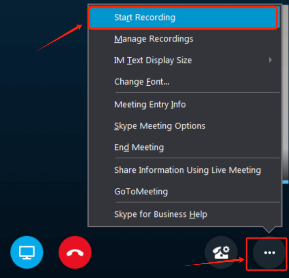 Enregistrez des appels vidéo Skype via l'enregistreur intégré