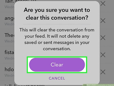 Comment supprimer une conversation spécifique à Snapchat sur iPhone